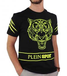 Philipp Plein Black Graphic Logo T-Shirt