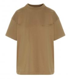 Balenciaga Beige Crewneck T-Shirt