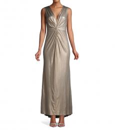 calvin klein gold gown