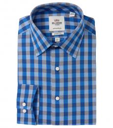 Ben Sherman Blue Tailored Slim Fit Dress Shirt