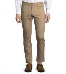 Michael Kors Khaki Parker Slim Fit Stretch Pants