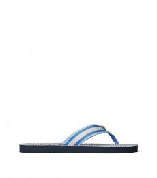 Tory Burch Bondi Blue Gemini Link Flip Flops