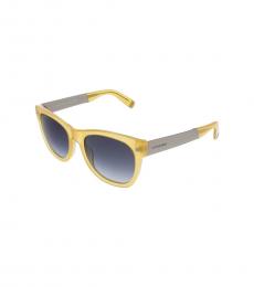 Dsquared2 Translucent Yellow Square Sunglasses
