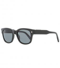 Ermenegildo Zegna Black Rectangular Sunglasses