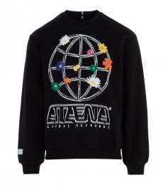 McQ Alexander McQueen Black Global Network Sweatshirt