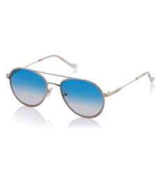 Light Blue Pilot Sunglasses