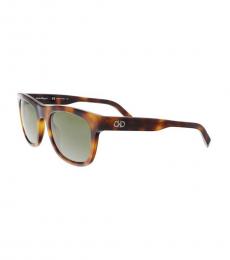 Salvatore Ferragamo Tortoise Square Sunglasses