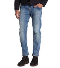 True Religion Blue Rocco No Flap Skinny Jeans
