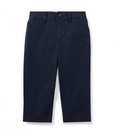 Ralph Lauren Baby Boys Navy Flat-Front Chinos