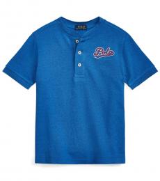 Ralph Lauren Little Boys Dockside Blue Heather Henley Shirt