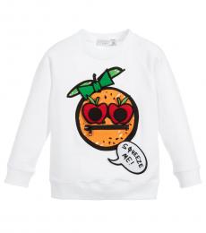 Stella McCartney Little Girls White Graphic Sweatshirt