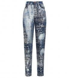 Dolce & Gabbana Multicolor Printed Jeans