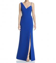 BCBGMaxazria Royal Blue Asymmetrical Sleeveless Dress