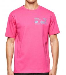 Pink Crew-Neck T-Just-A39 T-Shirt