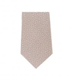 Michael Kors Yellow Timeless Printed Slim Silk Tie