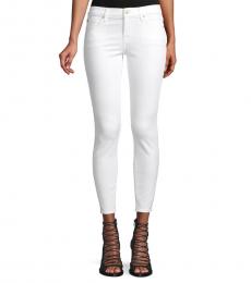 7 For All Mankind White Gwenevere Ankle Jeans
