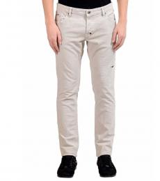 Just Cavalli Off White Stretch Corduroy Jeans