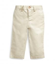 Ralph Lauren Baby Boys Tan Flat-Front Chinos