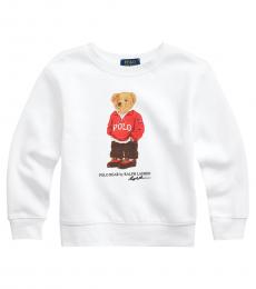 Ralph Lauren Little Boys Patriot Blue Polo Bear Sweatshirt