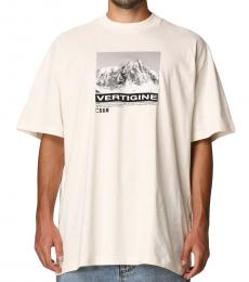 MSGM Off White Graphic Print T-Shirt