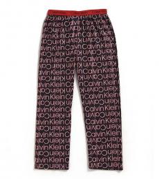 Calvin Klein Boys Black Outline Lounge Pants