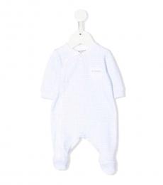 Givenchy Baby Girls Light Blue Cotton Onesie