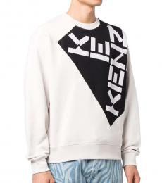 Kenzo Grey Diagonal Logo Sweatshirt