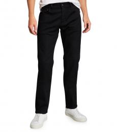 AG Adriano Goldschmied Black Matchbox Slim Straight Pants
