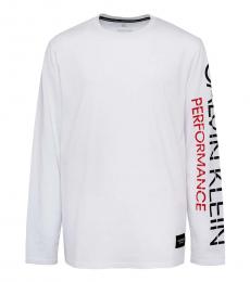 Calvin Klein Boys White Graphic T-Shirt