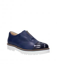 Hogan Blue Cap Toe Dress Shoes