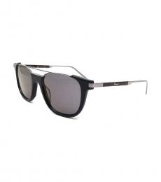 Salvatore Ferragamo Black-Dark Ruthenium Modish Sunglasses