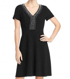 Karl Lagerfeld Black Embellished Dress 