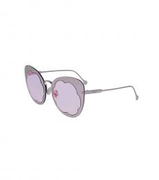 Salvatore Ferragamo Purple Cat Eye Sunglasses
