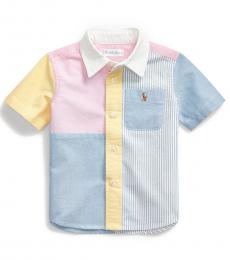 Ralph Lauren Baby Boys Multicolor Oxford Fun Shirt