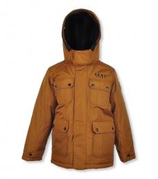 Boys Insulated Parka Brown Jackets