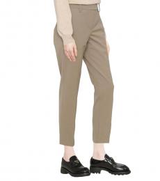 Brunello Cucinelli Light Brown Cropped Tailored Trousers