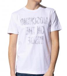 White Slogan Inside Out T-Shirt