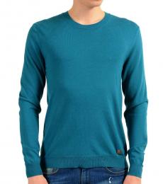 Versace Collection Pine Green Crewneck Sweater 