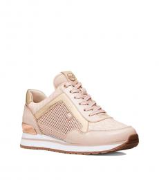 Michael Kors Pink Maddy Mixed-Media Sneakers