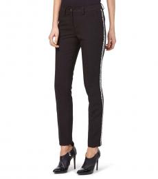 Philipp Plein Black Jewel Side Band Pants