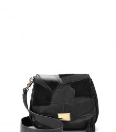 Juicy Couture Black Patchwork Flap Small Crossbody