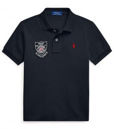 Ralph Lauren Little Boys Black Lunar New Year Polo