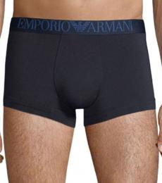 Emporio Armani Dark Blue Embroidered Logo Boxer Briefs