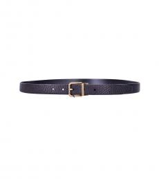 Dolce & Gabbana Black Removable Buckle Belt