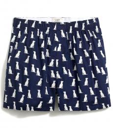 Navy Blue Labs Woven Boxers