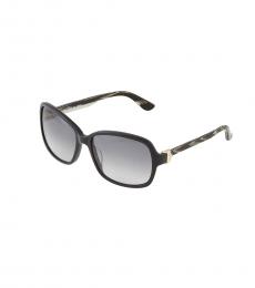 Black Grey Gradient Rectangular Sunglasses