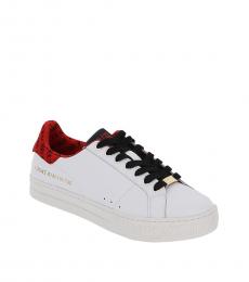 Versace Jeans White Red Signature Sole Sneakers