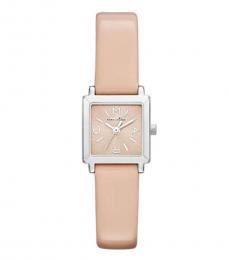 Pink Square Dial Watch