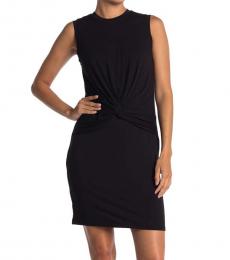 Calvin Klein Black Knot Front Sleeveless Jersey Dress