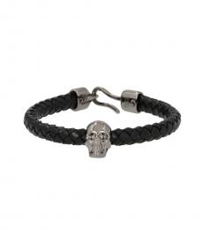 Alexander McQueen Black Skull Charm Bracelet
